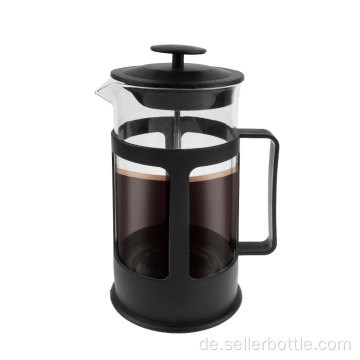 650 ml French-Press-Kaffeemaschine mit Kunststoffboden aus Glas